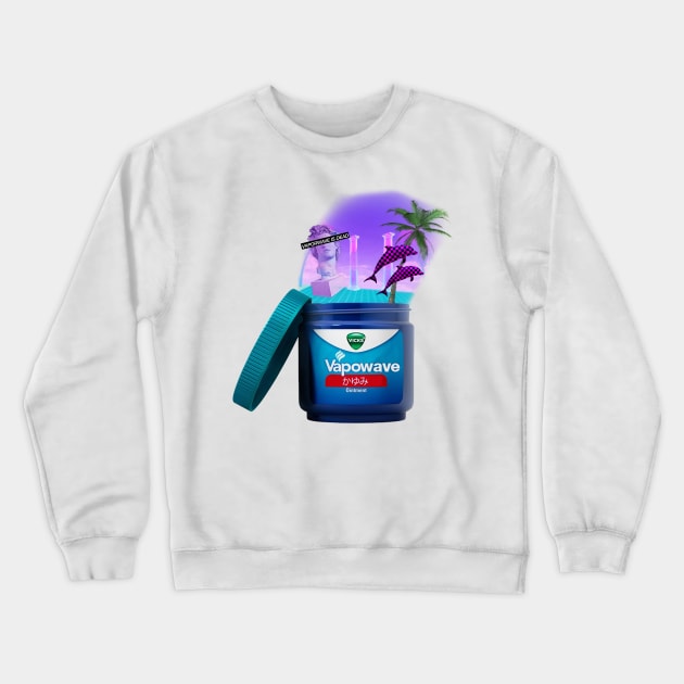 VAPO-WAVE Crewneck Sweatshirt by Jijarugen